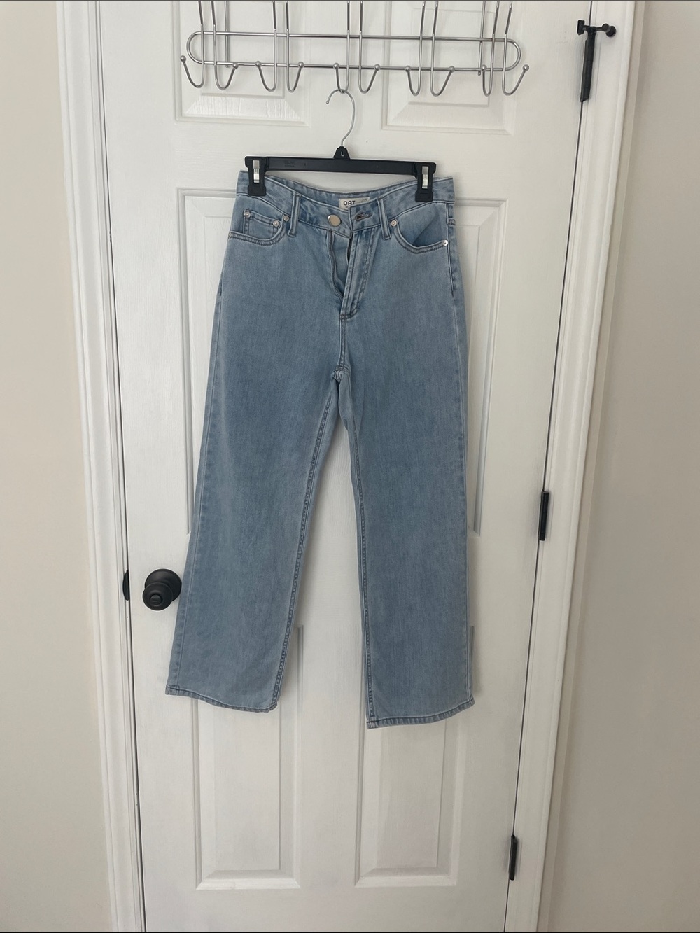 Oat New York Light Blue Straight-Leg Jeans
